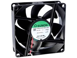 Sunon MF80251V2-1000U-A99 Aksial ventilator 12 V/DC 62.84 m³/h (L x B x H) 25 x 80 x 80 mm