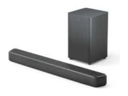 Philips TAB5309 - Lydplankesystem - for hjemmeteater - 2,1 kanaler - trådløs - Bluetooth - 120 watt (Total) - mørk grå