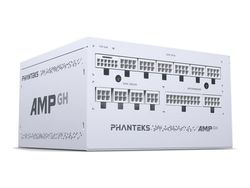 Phanteks AMP GH 1000 - Nätaggregat (intern) - helt modulär - ATX12V 3.1 - 80 PLUS Platinum - AC 100-240 V - 1000 Watt - Europa - vit