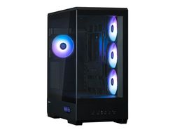 Zalman P50 DS - Mid tower - ATX - sidepanel med vindu (herdet glass) - ingen strømforsyning (ATX) - svart - USB/lyd