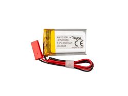 Akyga AKY0106, Batteri, Guld, Silver, Litium-Ion (Li-Ion), 250 mAh, 3,7 V, 20 mm