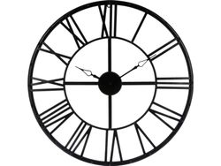 Atmosphera Svart vintage väggklocka