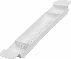 Aptel sammenleggbar hylle for badekar Justerbar 55-78cm hvit SL13