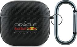 Fodral Red Bull Red Bull Red Bull Bull PU Carbon Logo AirPods 4 Svart