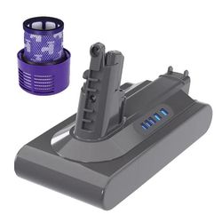 Støvsuger Batteri, Genopladeligt, Kompatibelt med Dyson V6-V10, V7 6000mAh