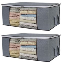 INF Oppbevaringseske for laken, tepper, klær 60x43x35 cm 2-pack