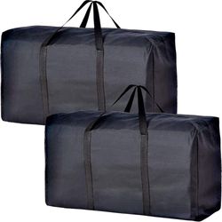 90L Förvaringsväska med Extra Stor Kapacitet – Flytt- & Förvaringspåse med Starka Dragkedjor & Handtag, Perfekt för Muggar