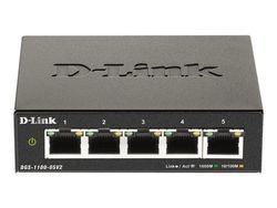 D-Link DGS 1100-05V2 - Switch - smart - 5 x 10/100/1000 - skrivbordsmodell - AC 100/240 V