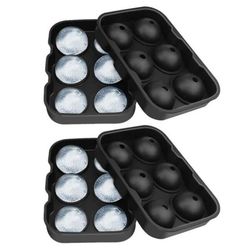 2-pack 6 runde isbiter silikonis fra isballer