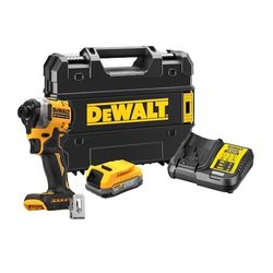 DeWALT 18V XR® Brushless 1/4" Compact Impact Driver - x POWERSTACK™ 1.7Ah DCF850E1T-QW