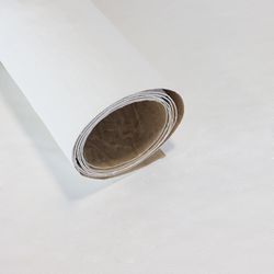 Selvklæbende PU læder Hvid Vægbeklædning 140 cm - Pr. meter