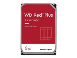 WD Red Plus WD60EFPX - Hårddisk - 6 TB - intern - 3,5"