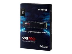 Samsung 990 PRO MZ-V9P1T0BW - SSD - krypterat - 1 TB - inbyggd - M.2 2280 - PCIe 4.0 x4 (NVMe) - 256 bitars AES - TCG Opal Encryption 2.0