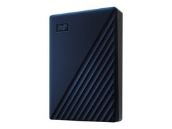 WD My Passport for Mac WDBEJA0060BBL - Harddisk - kryptert - 6 TB - ekstern (bærbar) - USB 3.2 Gen 1 (USB-C kontakt) - 256-bit AES - blå