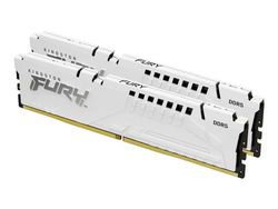 Kingston FURY Beast - DDR5 - sats - 32 GB: 2 x 16 GB - DIMM 288-pin - 6000 MT/s / PC5-48000 - CL30 - 1.4 V - ej buffrad - on-die ECC - vit