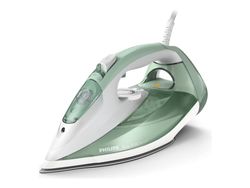 Philips Azur 7000 Series DST7012 - Dampstrykejern - såleplate: SteamGlide Plus - 2600 W - grønn/grå