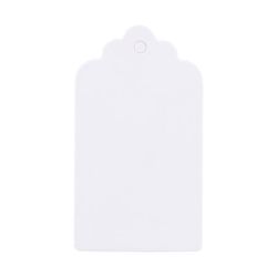 Hängande etiketter av blankt kraftpapper - 100-pack för bröllopsfester, etiketter, prislappar, presentkort