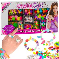 Kreativt perlesett for smykkefremstilling | Lag dine egne armbånd | DIY armbånd og halskjeder for barn