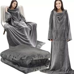 Snug Rug - Oversized Hoodie med Hette – Teppe