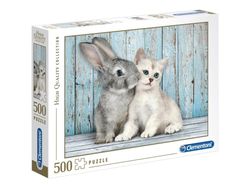 Clementoni High Quality Collection - Cat & Bunny - puslespill - 500 deler
