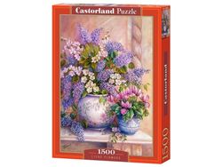 Castorland Lilac Flowers - 1500 pcs, 1500 stykker, Flora, 9 år