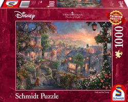 Disney Lady and the Tramp Thomas Kinkade Pussel 1000 bitar Schmidt