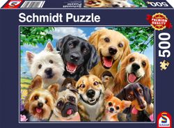 Dog Selfie Puslespill 500 brikker Schmidt