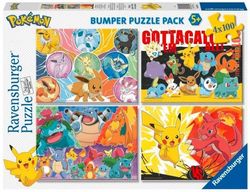 Ravensburger Dėlionė 4x100 vnt - Pokemonai