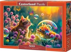 Castorland Puzzle 500 brikker Cat magisk morgen