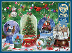 Pussel Snow Globes 500 bitar, Cobble Hill