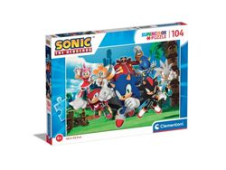 Clementoni Supercolor Sonic the hedgehog, 104 stykker, Tegneserier, 6 år