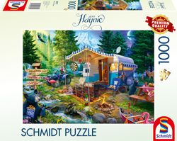 Pussel Caravanning in the mountains 1000 bitar Schmidt