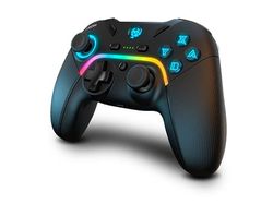 Krom Kayros, Gamepad, Android, Nintendo Switch, PC, iOS, D-pute, Hjem-knapp, Makroknapp, Startknapp, Turboknapp, Analog/digital, Rød/grønn/blå, Trådl