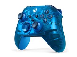 Microsoft Xbox Wireless Controller - Sky Cipher Spesialutgave - håndkonsoll - trådløs - Bluetooth - gjennomsiktig blå, himmelblå - for PC, Android, M