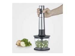 SEVERIN SM 3775 - Handmixer sladdlös - 100 W - borstat stål/svart