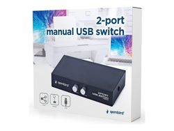 Gembird DSU-21 - USB-periferdelesvitsj - 2 x USB - stasjonær