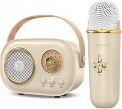 BLUETOOTH HØJTTALER MED MIKROFON KARAOKE SÆT TIL BØRN GAVE HD STEREO