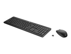 HP 235 - Tastatur- og mussett - trådløs - Pan Nordic - for HP 245 G9 Notebook