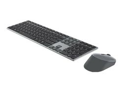Dell Premier Multi-Device KM7321W - Tastatur- og mussett - trådløs - 2.4 GHz, Bluetooth 5.0 - QWERTY - Pan Nordic - titangrå - for Latitude 7320 Deta