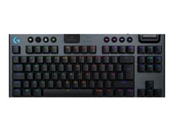 Logitech G G915 X - Tastatur - gaming, LIGHTSPEED - TKL - bakgrunnsbelyst - trådløs - USB-C, Bluetooth, 2.4 GHz - svart