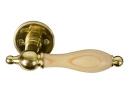 HOME It® messing dørgreb med natur hæfte