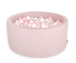 Minky torrpool H-40 cm med 200 bollar - smutsrosa