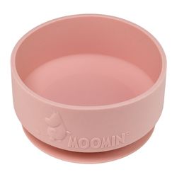 Mumin Silikon Skål med Sugkopp Rosehip Pink Rätt Start