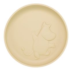 Mumin Silikon Tallrik med Sugkopp Latte Beige Rätt Start