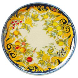 Kraftig porslin pizza tallrik Blackboard Napoli diameter 33 cm - SET med 6 st.