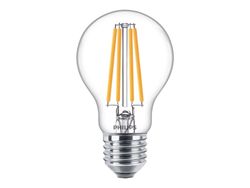 Philips - LED-filamentlyspære - form: A60 - klar finish - E27 - 10.5 W (ekvivalent 100 W) - klasse D - varmt hvitt lys - 2700 K