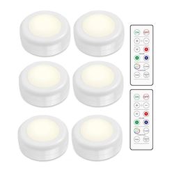 INF LED Spotlight Set – 6 stilige lys med 2 praktiske fjernkontroller