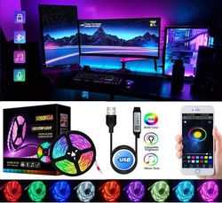 Fleksibel 5m RGB lyssløjfe / LED strip / LED-Strip Bluetooth APP