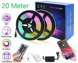 Fleksibel 20m RGB LED strip / Lyssløjfe / LED-Strip Bluetooth APP