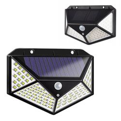 2-Pack Solar Vegglampe med bevegelsessensor